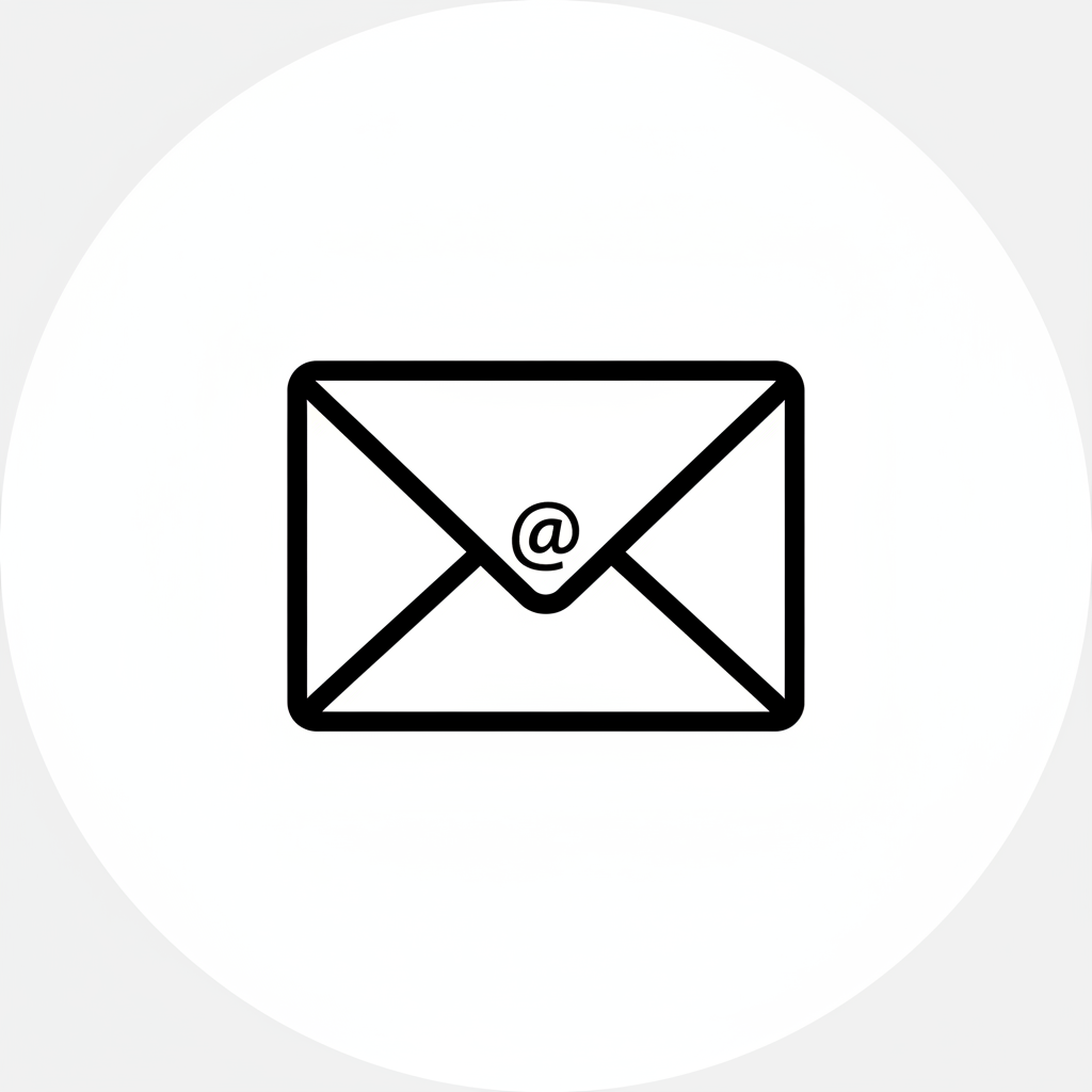 email icon black and white